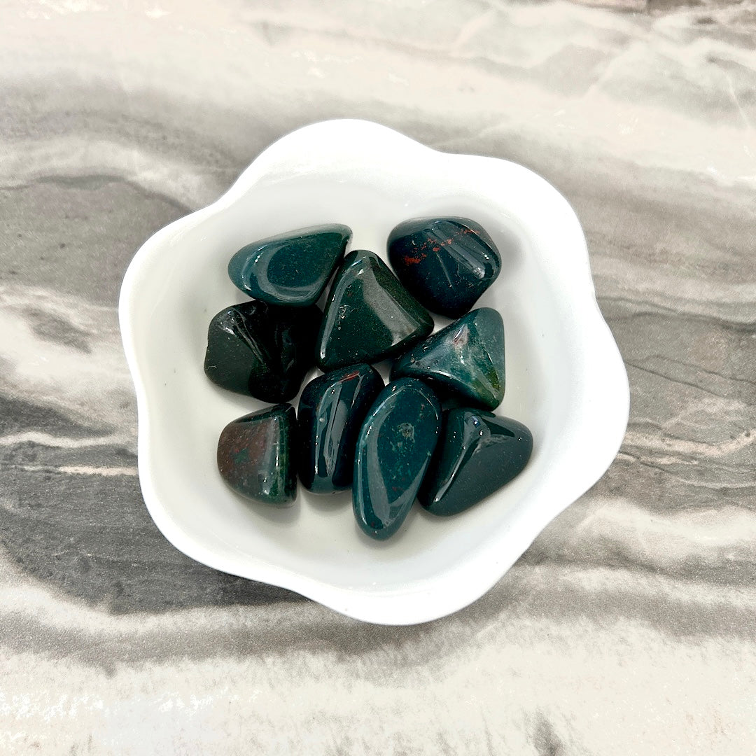 Bloodstone Crystal Green Jasper