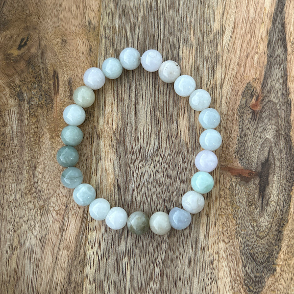 Jade Crystal Bracelet - Pale Green