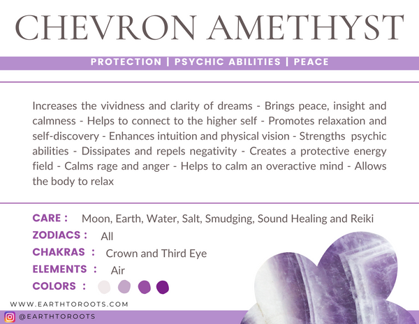 Amethyst Chevon Crystal