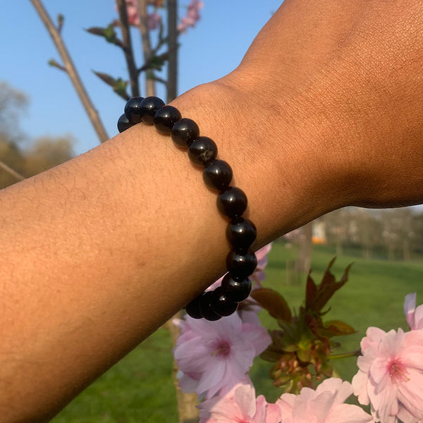 Black Obsidian Crystal Bracelet