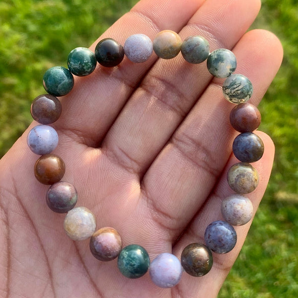 Indian Agate Crystal Bracelet