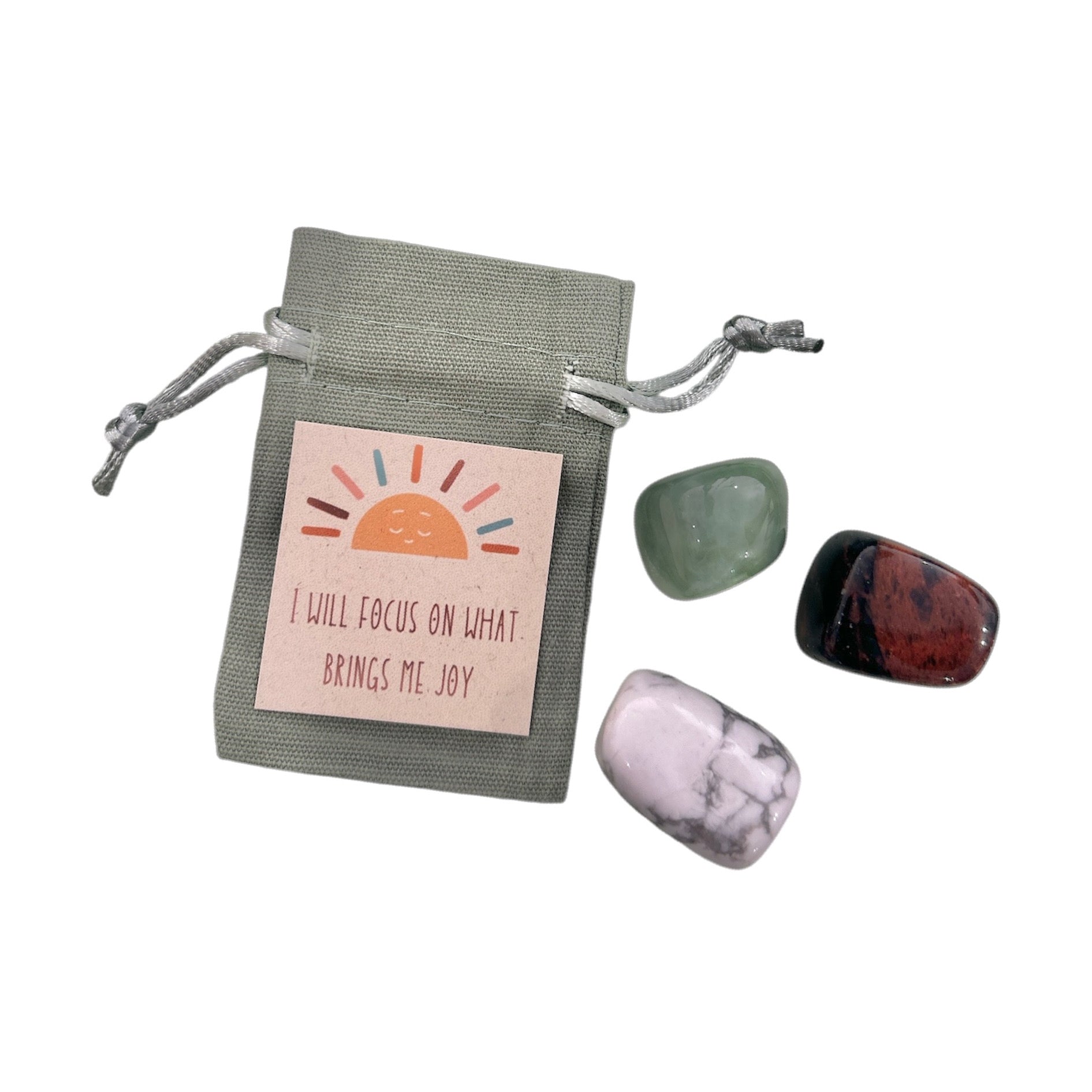 FOCUS ON JOY - Crystal Affirmation Set