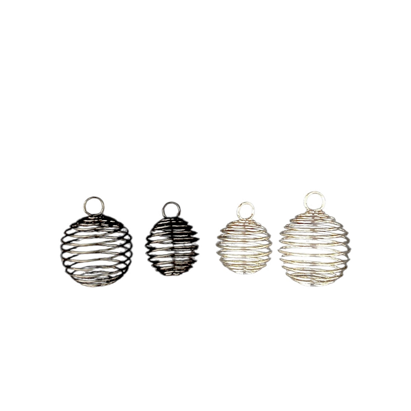 Sterling Silver Crystal Cage Pendant