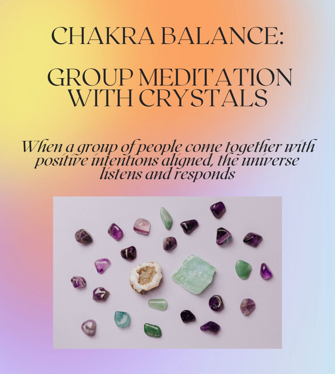 Chakra Balance: Group Meditation With Crystals