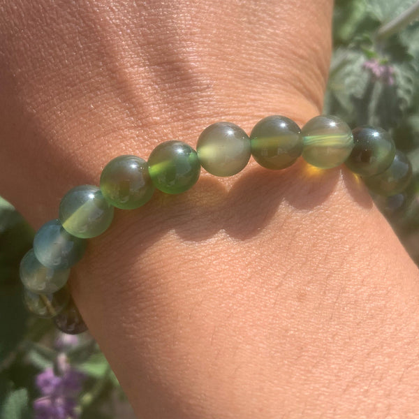 Green Agate Crystal Bracelet