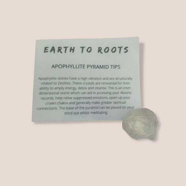 Apophyllite Crystal Pyramid Tips