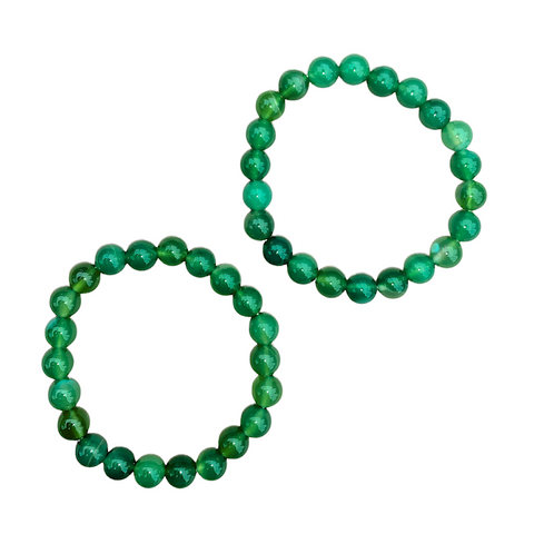 Green Agate Crystal Bracelet